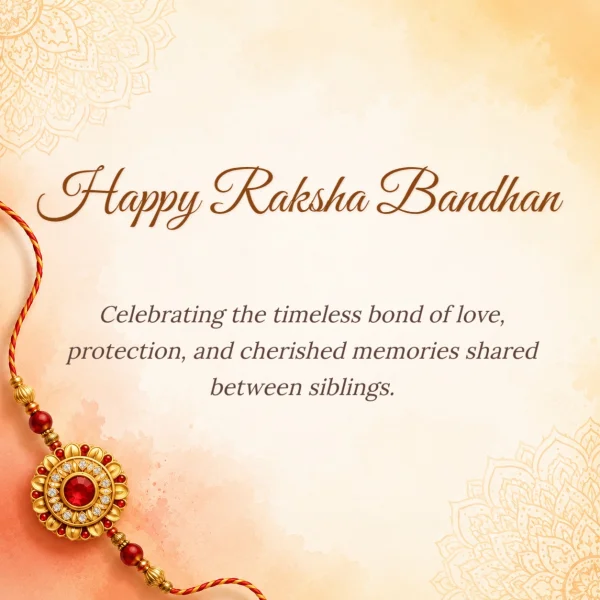 Golden Mandala Raksha Bandhan Invite Template — Raksha Bandhan invitation card template